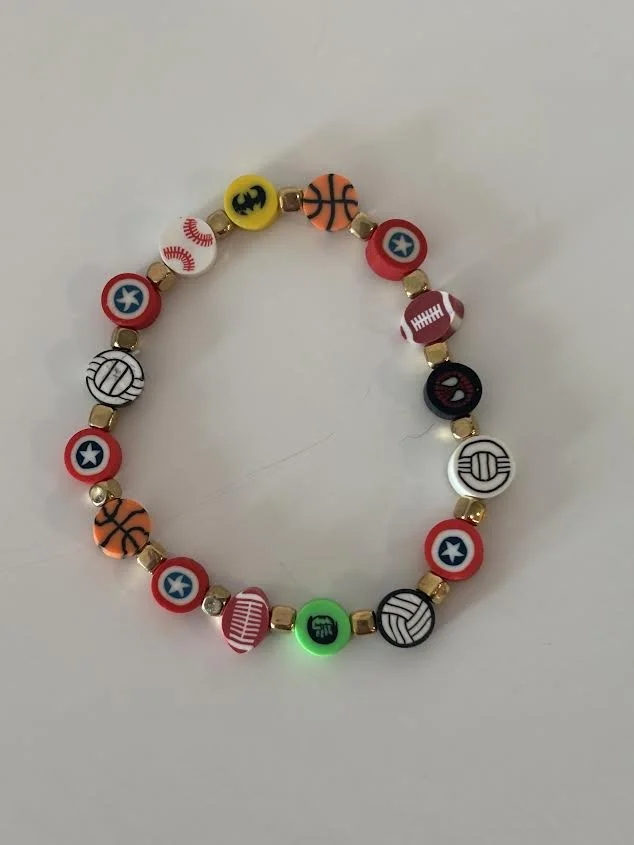 Medium Sports Beaded Bracelet