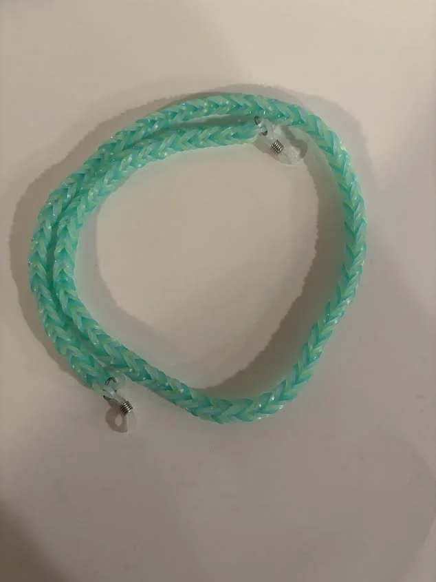 Glow in the Dark Rainbow Loom Eyeglass Chain