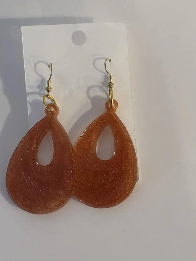 Resin Teardrop Earrings