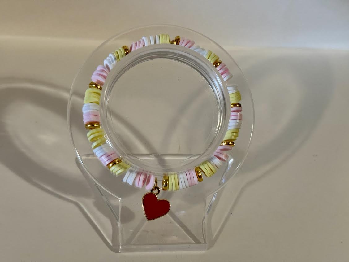 XXS Valentine's Day Beaded Bracelet