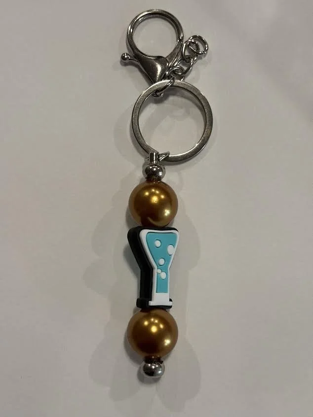 Martini Glass Keychain