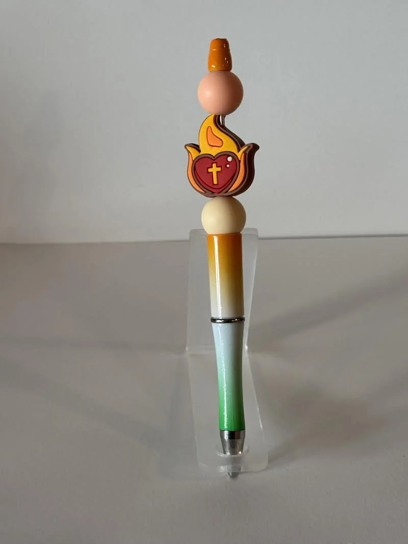 Jesus Fire Beaded Pen