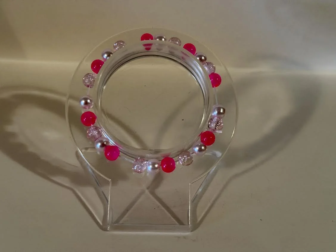 XXS Valentine's Day Glass Beaded Bracelet