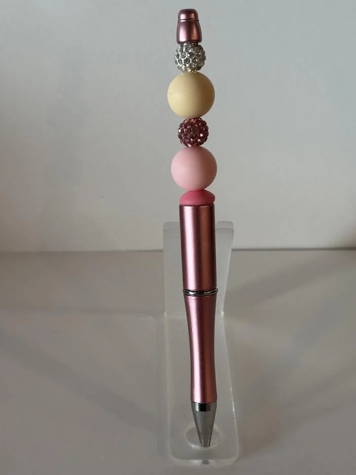 Pink Beaded Pen
