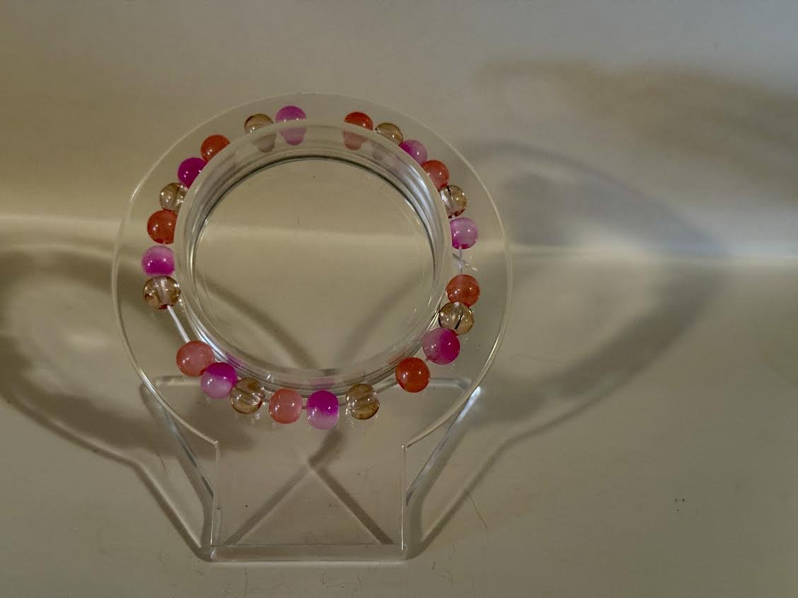 XXS Valentine's Day Glass Beaded Bracelet