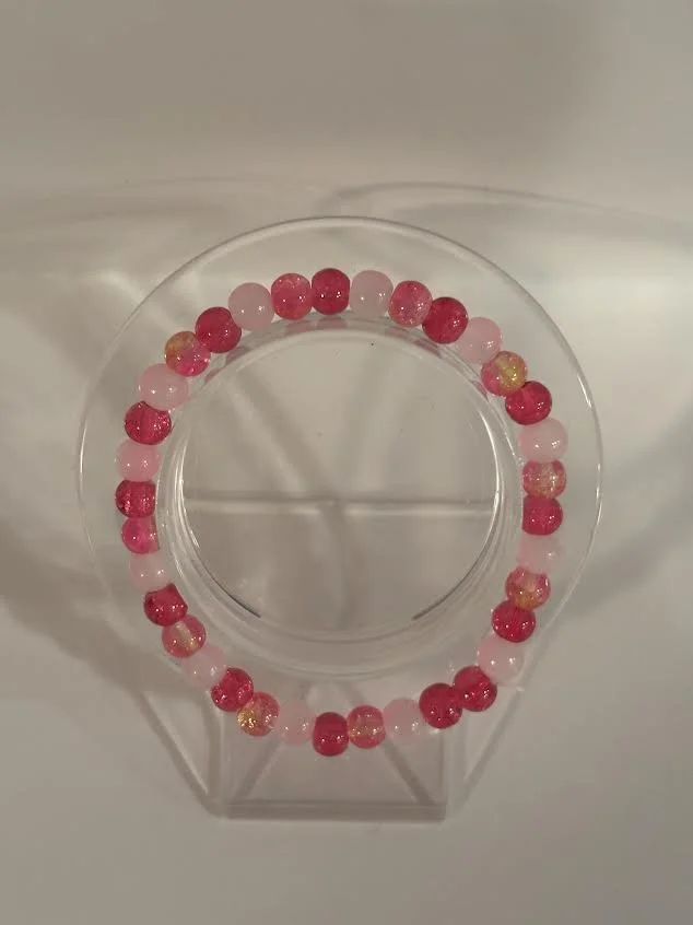 Medium Valentine's Day Glass Bracelet
