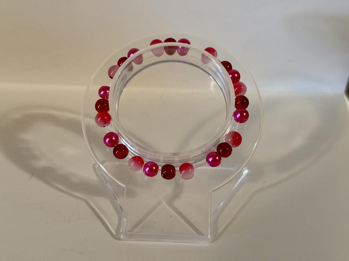 XXS Valentine's Day Beaded Bracelet