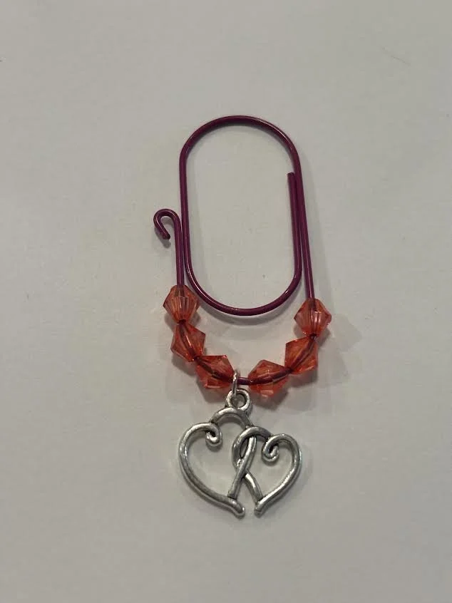 Silver Paper Clip Charm