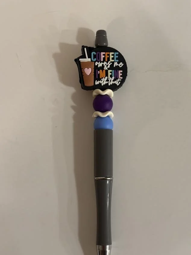 Coffee Life Beaded Pen