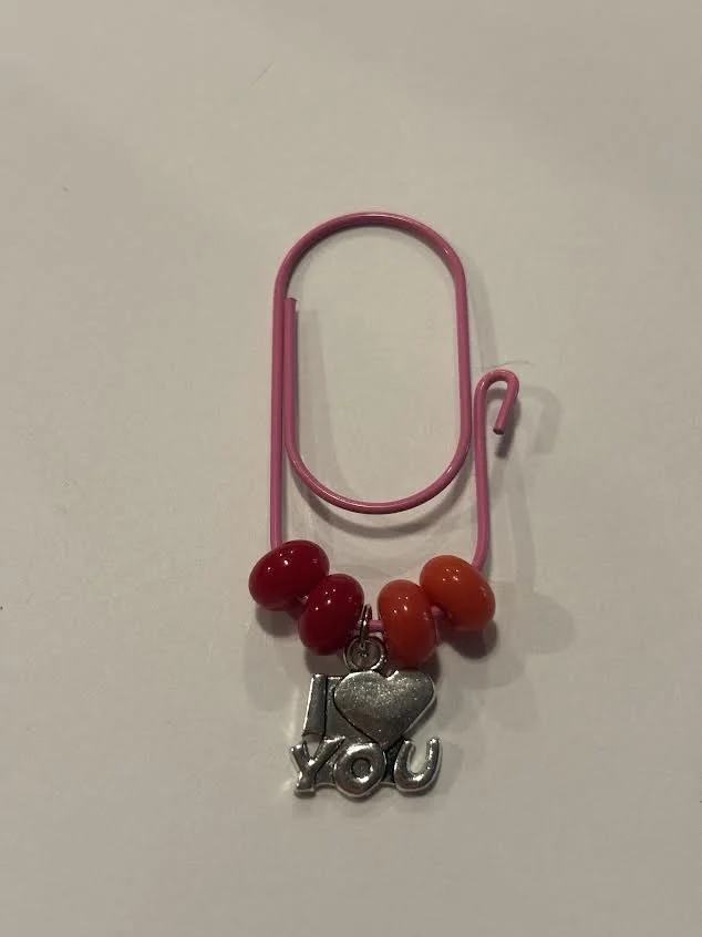 Silver Paper Clip Charm