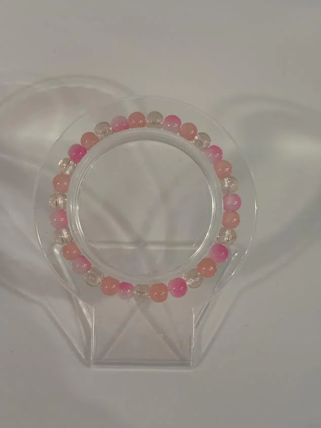 XS Valentine's Day Glass Beaded Bracelet