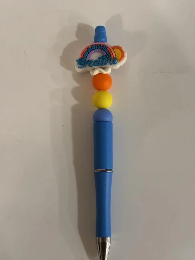 Rainbow Beaded Pen