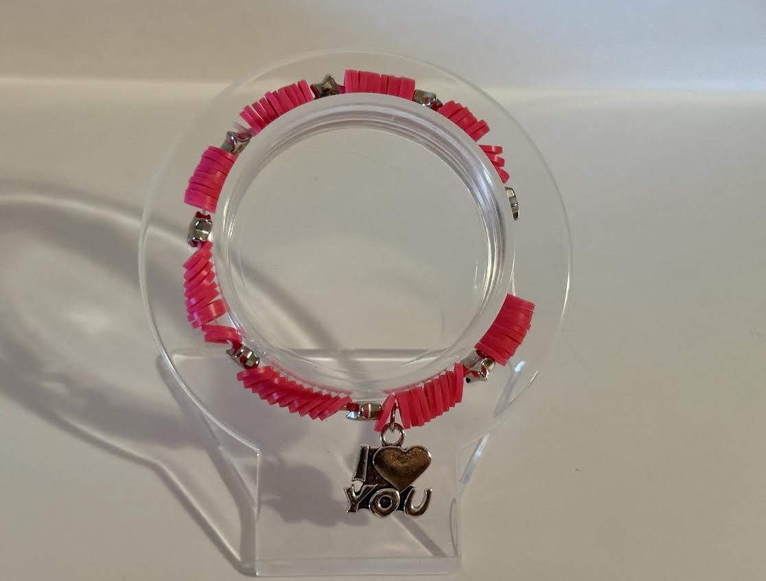 XXS Valentine's Day Beaded Bracelet