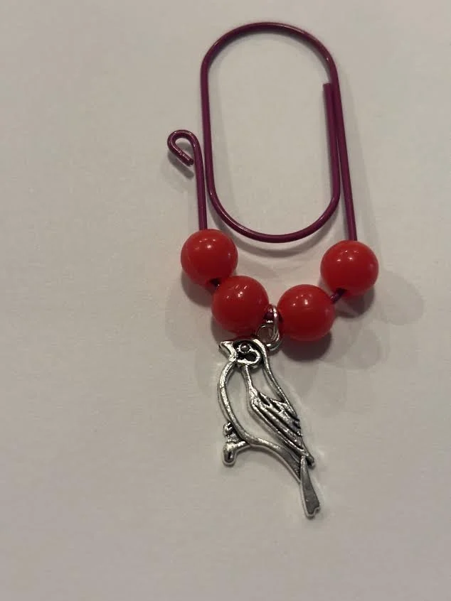 Silver Paper Clip Charm