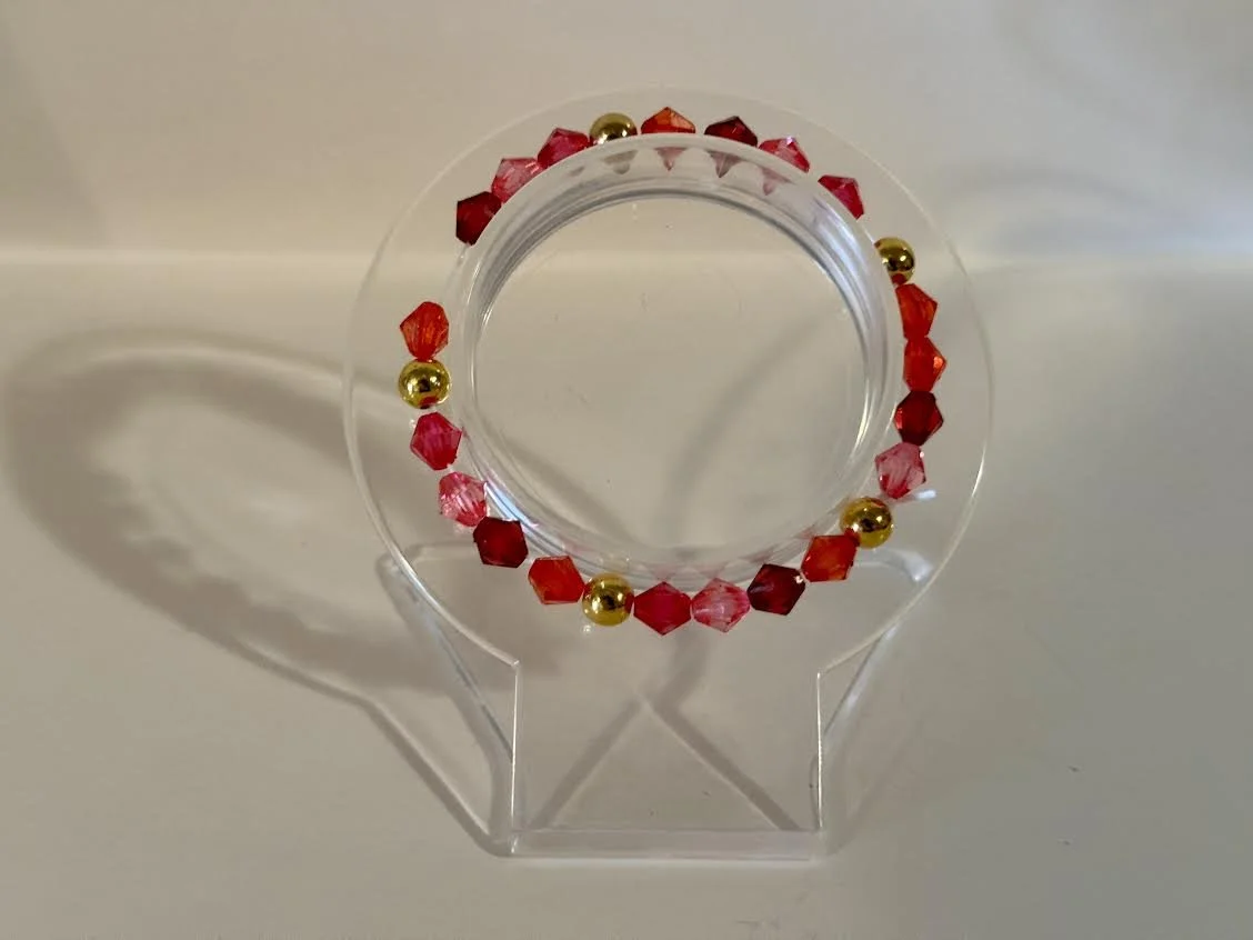 XXS Valentine's Day Glass Beaded Bracelet