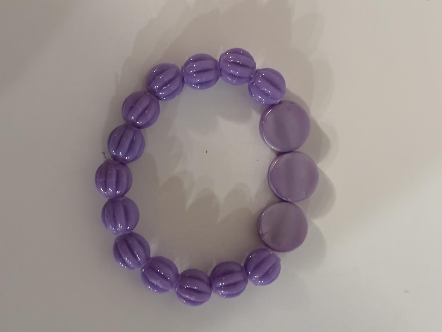 XS Purple Beaded Bracelet