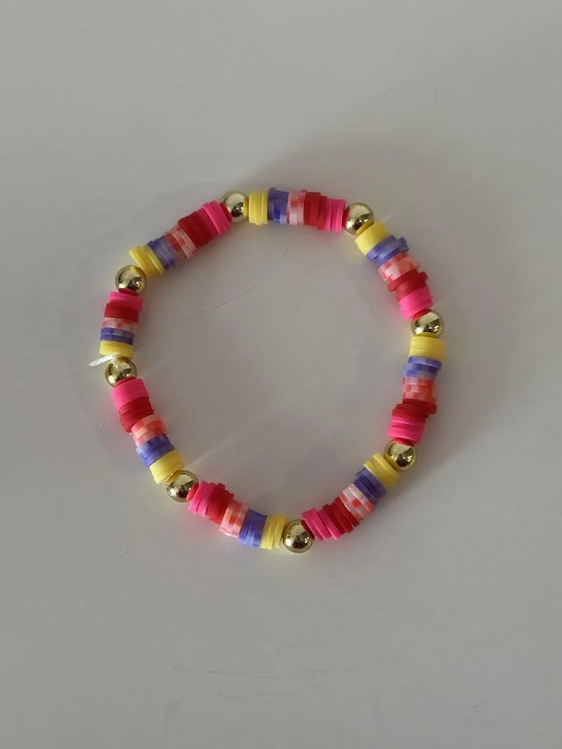 Medium Clay Beaded Bracelet