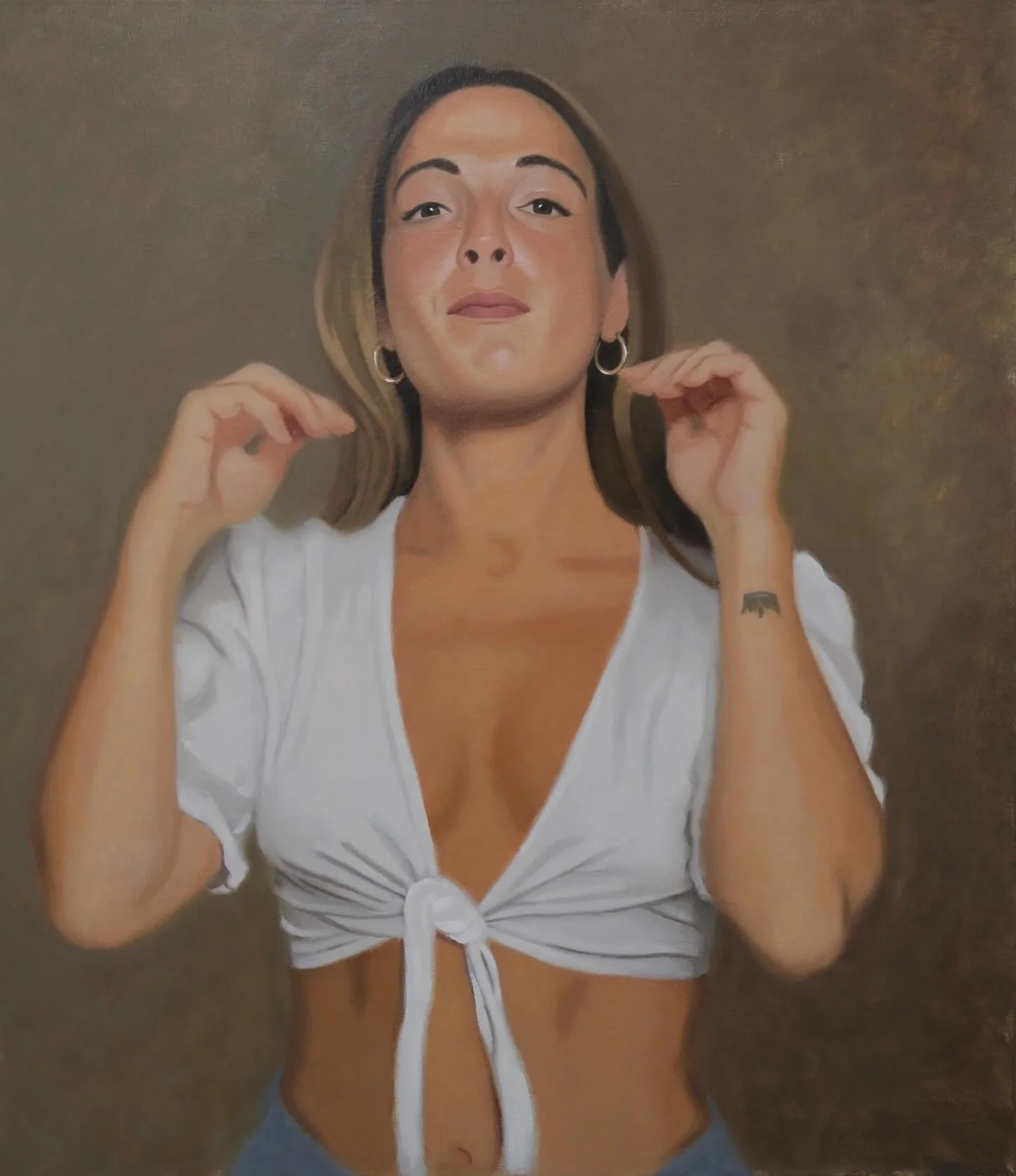 Anna Sofia in Hoops
Oil on canvas, 80 x 70cm
.
.
.
.
A life-sized portrait created from a combination of life sessions, sketches, and reference images.
.
.
.
#oilpainting #art #portrait #oilportrait #artoftheday #fineart #fromlife