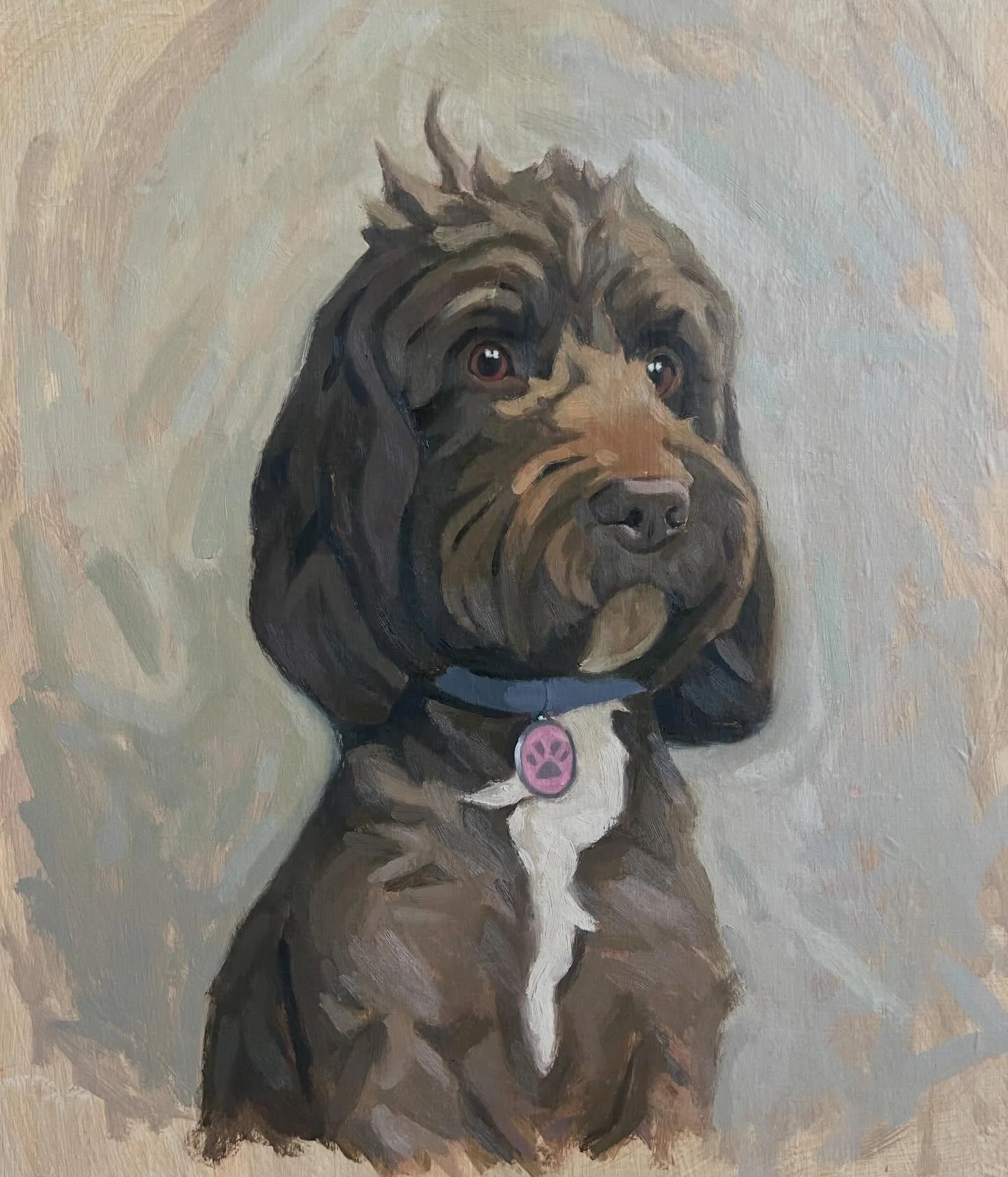 An old commission of the most handsome hound
.
.
.
Winnie, oil on canvas, 50 x 40cm.
.
. 
#perportrait #portrait #oilpainting #dogportrait #pet