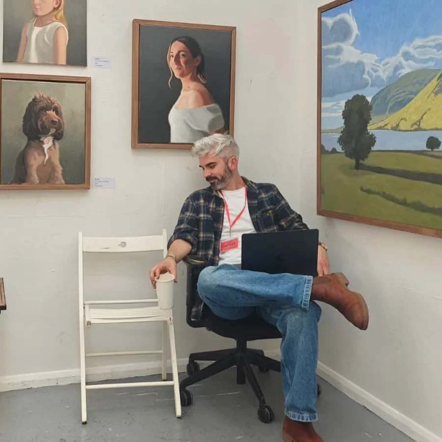 Great weekend at Wimbledon Art Fair. Thanks to everyone who visited the studio. Really nice to see people connecting with the work and to have so many good conversations over the weekend.

Amazing to see so many red dots around the studio by Sunday e