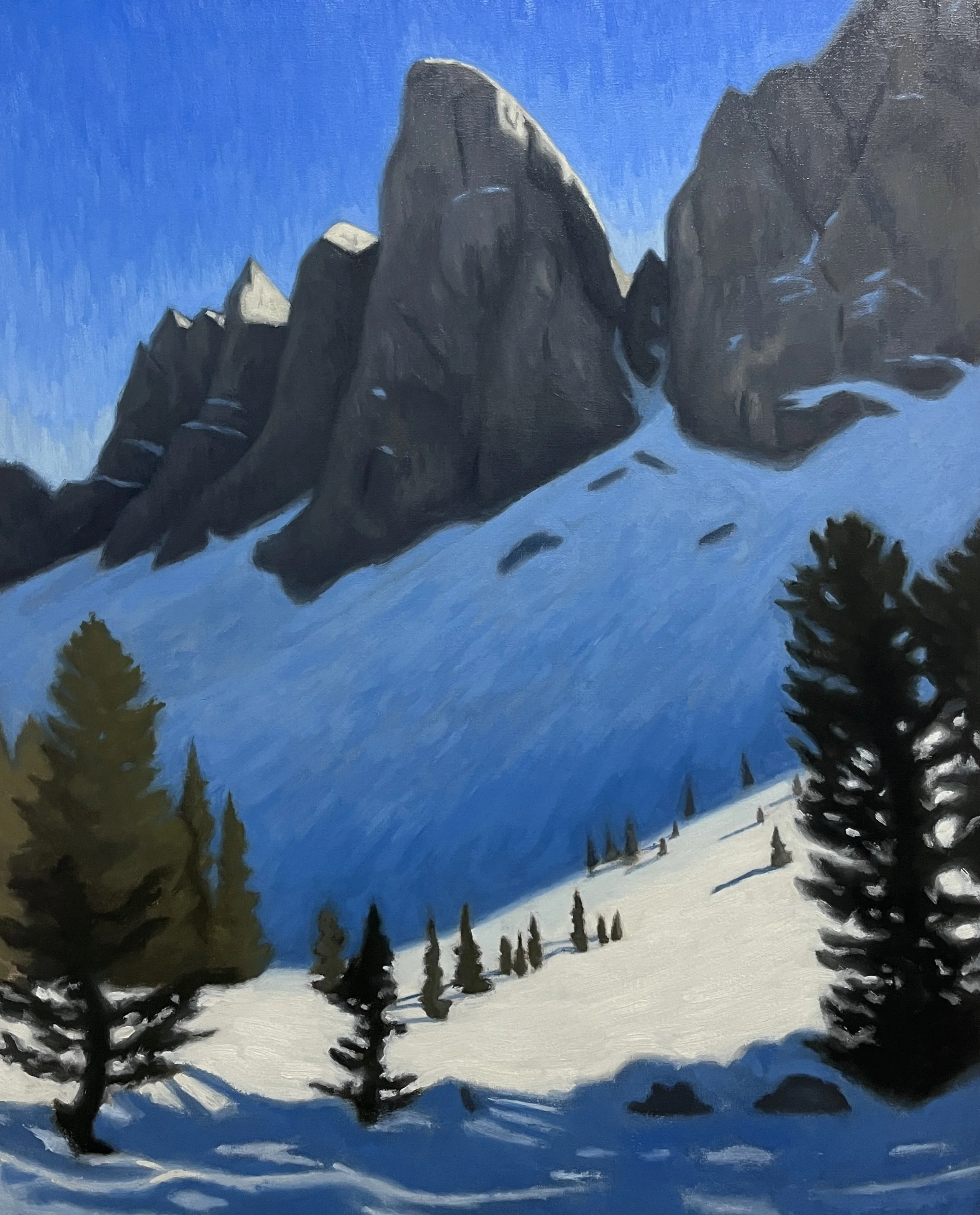 Winter Light Under The Dolomites