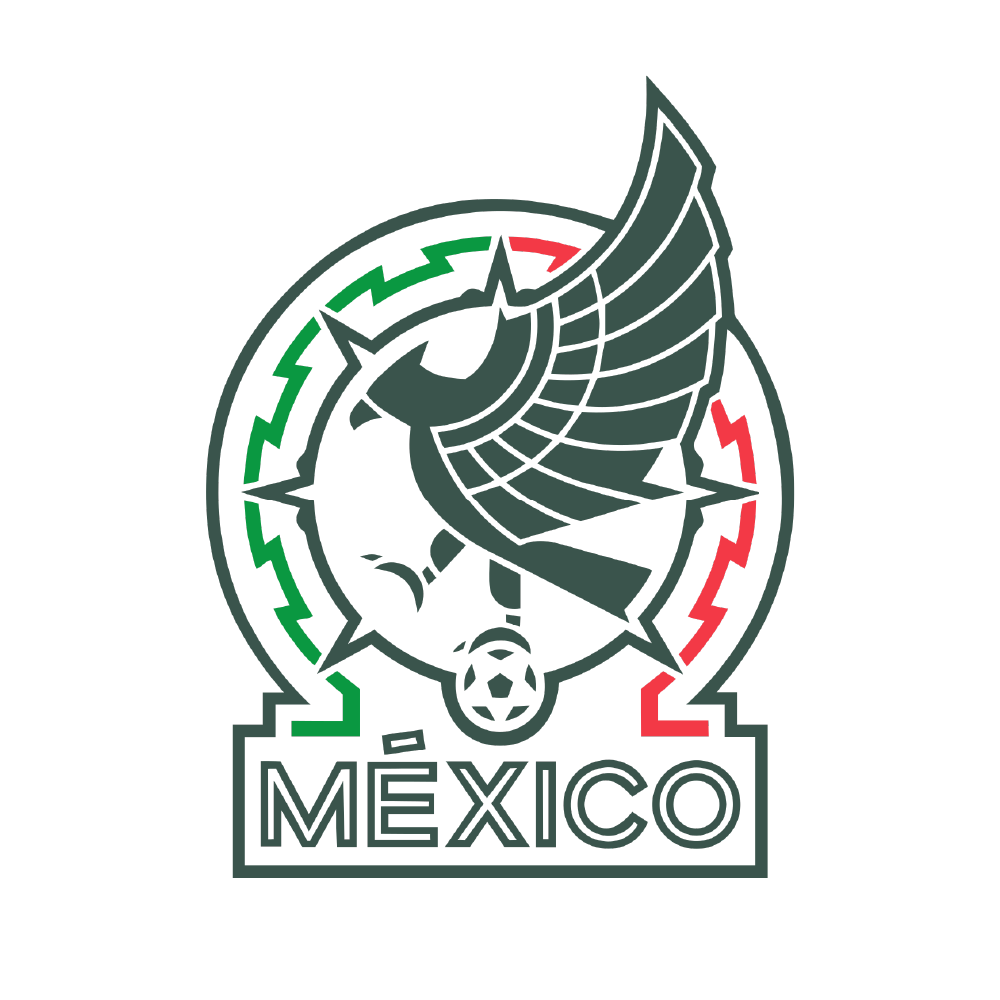 The badge of the Mexico national football team, Selección de fútbol de México), represents Mexico in men's international football and is governed by the Federación Mexicana de Fútbol