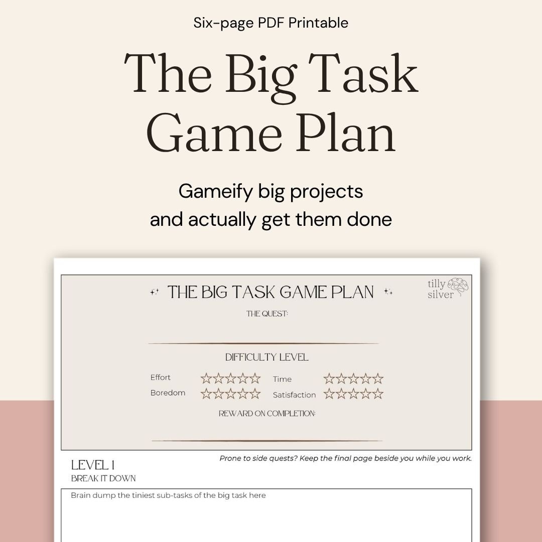 The Big Task Game Plan