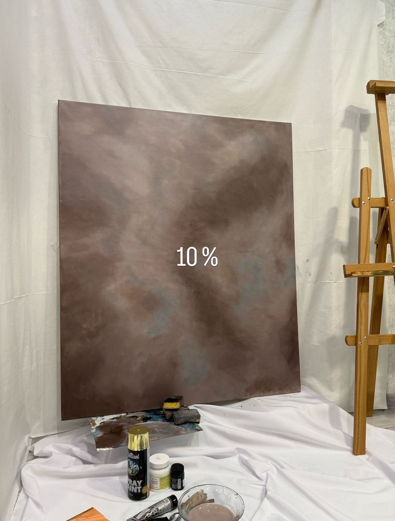 Painting process 0-100%. Built step by step. 🕊️ #art #artprocess #acrylic #collectibleart