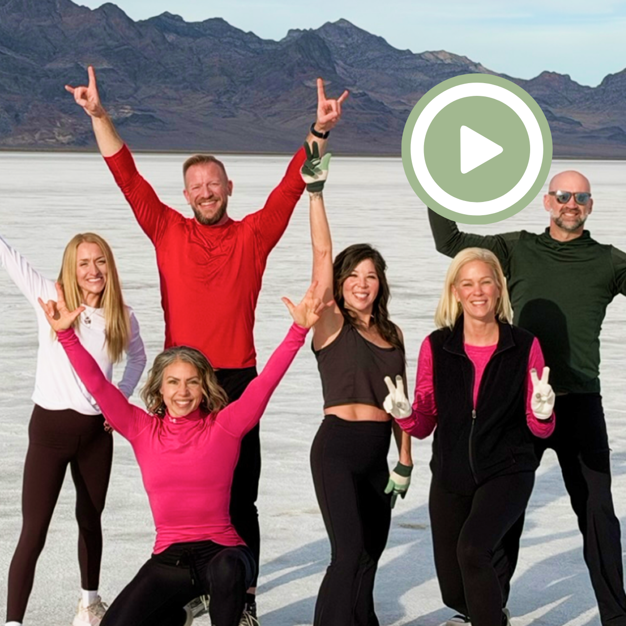 Bonneville Salt Flats Tai Chi Group Routine