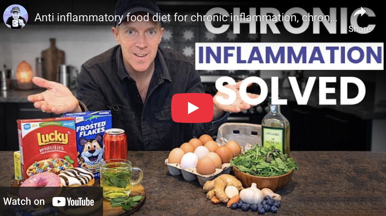 Anti inflammatory food diet for chronic inflammation, chronic pain, and relief