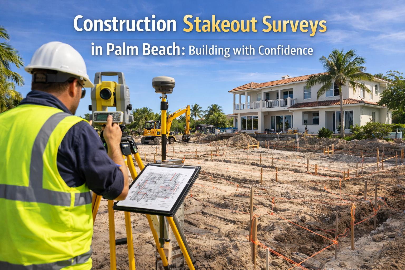 Construction Stakeout Surveys in Palm Beach: Building with Confidence