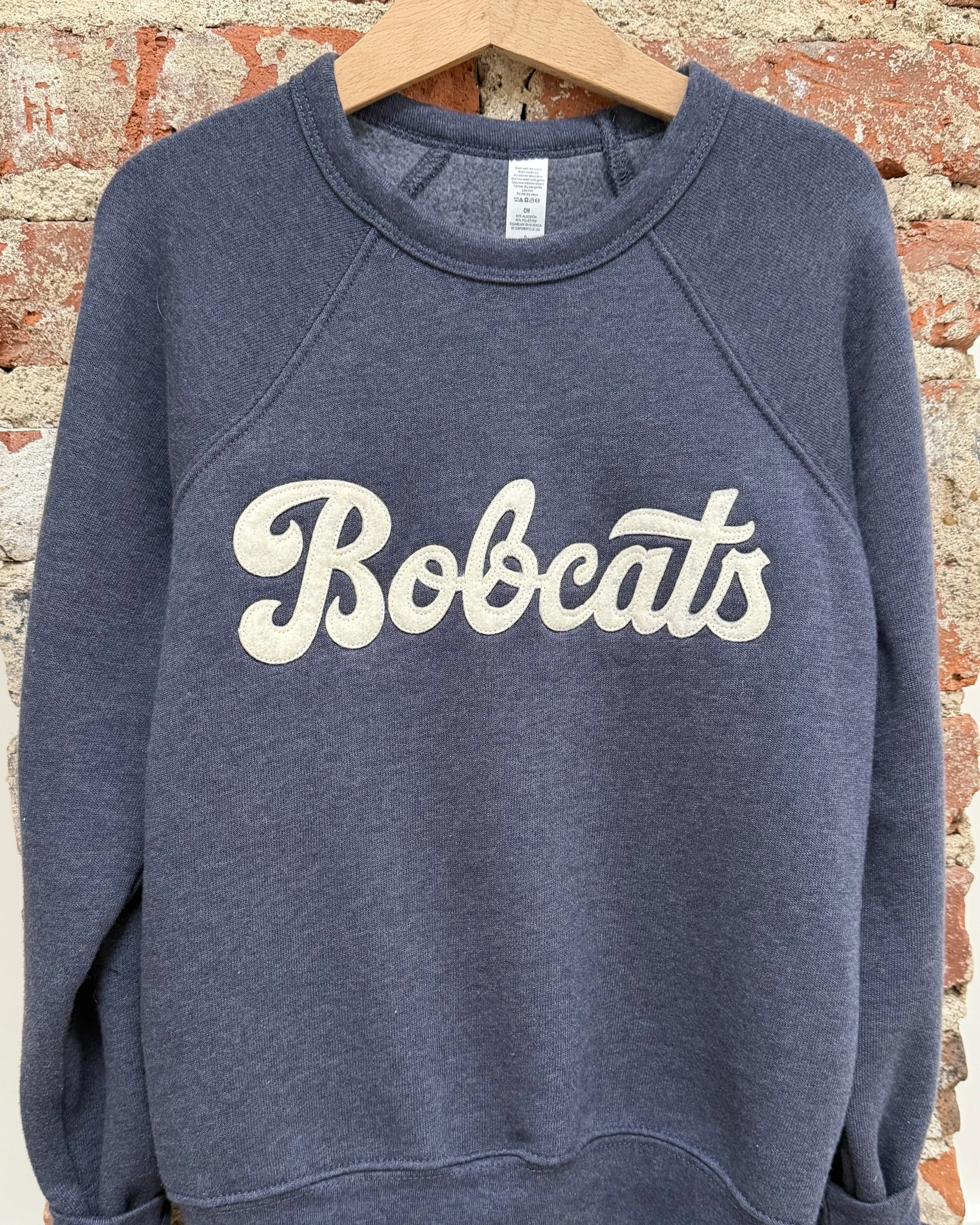 Kids Bobcats Script Crewneck