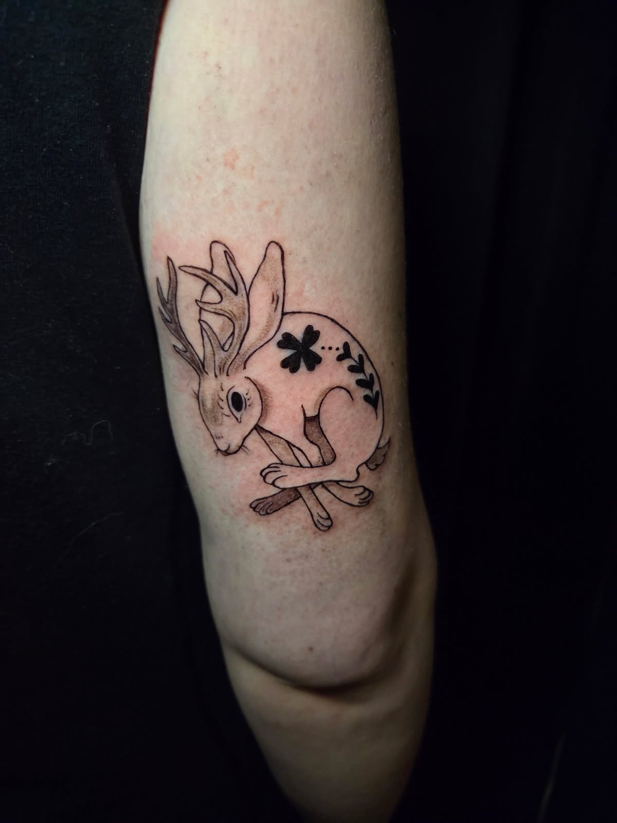 Jackelope tattoo.