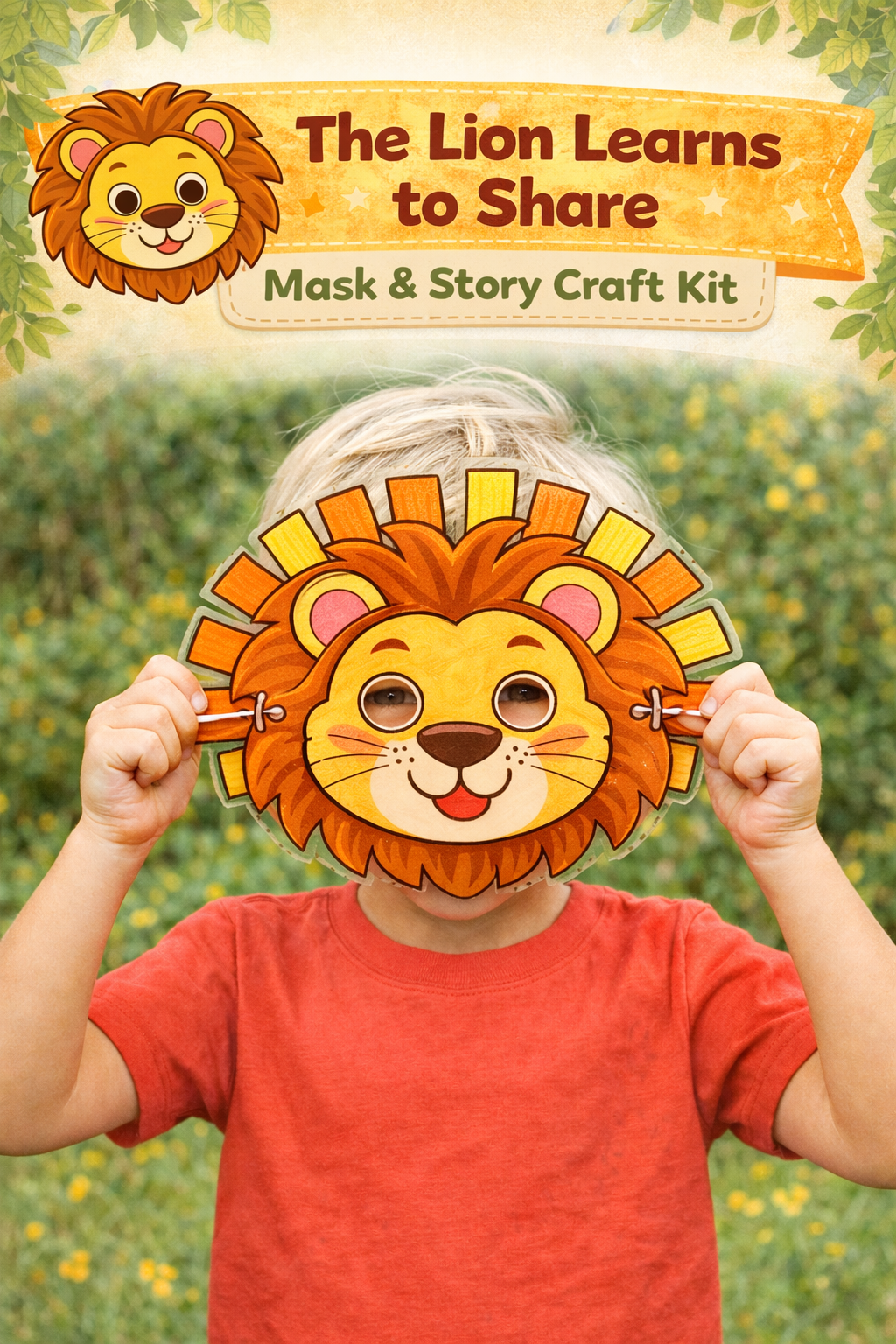 The Lion Learns to Share: Mask & Story Craft Kit