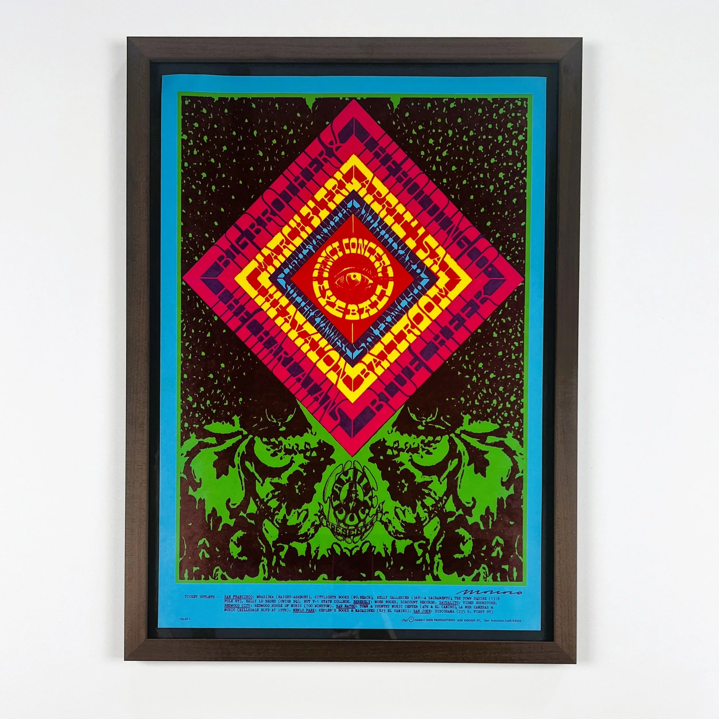 We conservation-frame vintage posters.