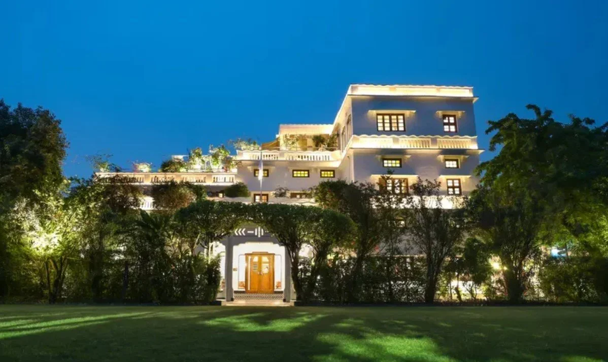 Hotel Saraca at night in Lucknow-India
