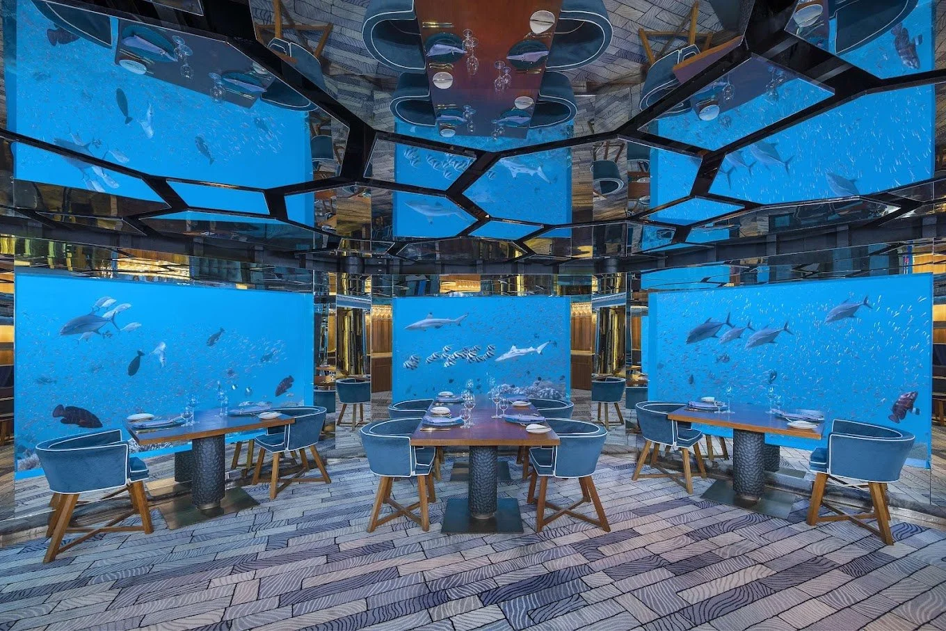 Experience fine dining in this stunning undersea restaurant, Maldives