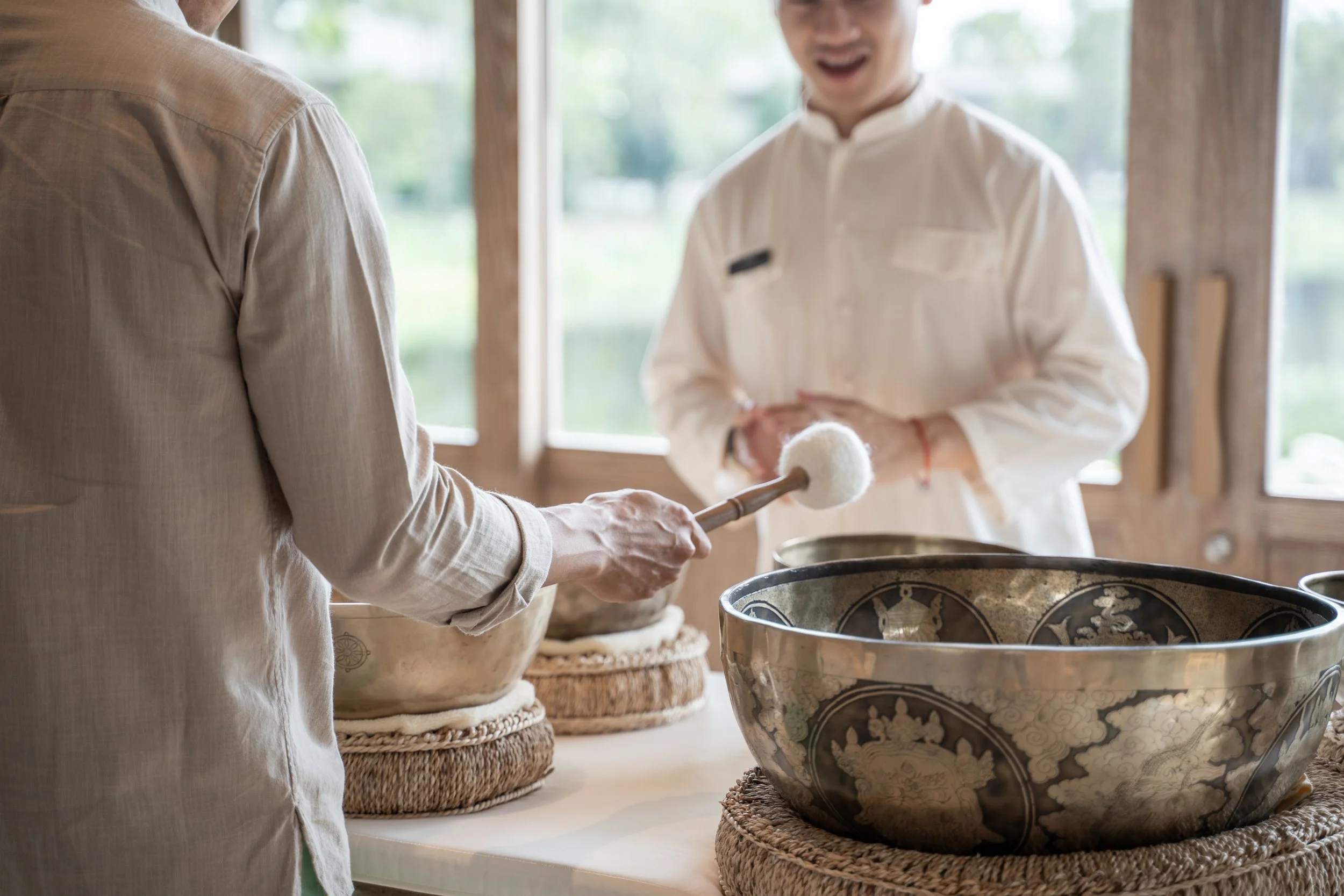 Sound baths create positive wellbeing vibrations