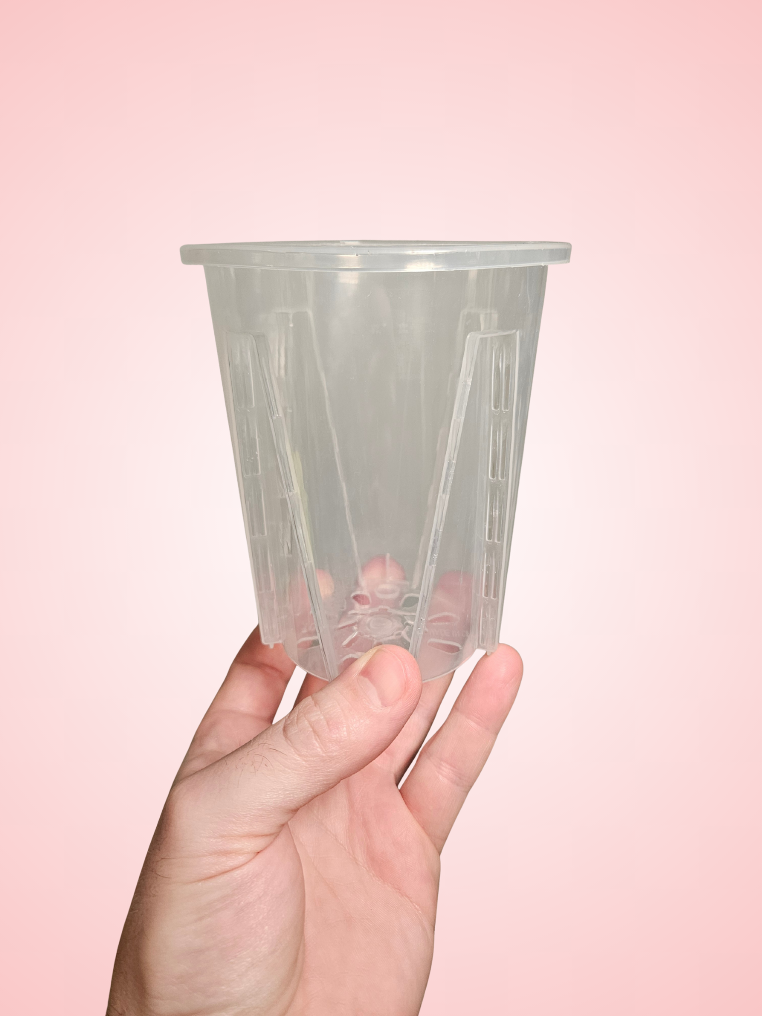 3.5" Clear Plastic Pot