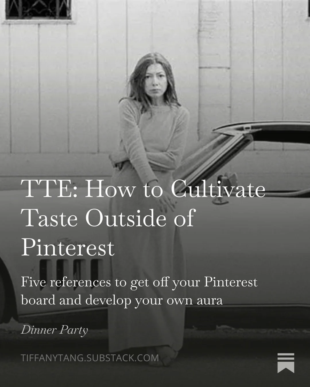 In a world of Pinterest boards and AI saying &ldquo;yes ma&rsquo;am&rdquo;, cultivating your own taste isn&rsquo;t just a nice to have&hellip;it&rsquo;s a skill. 

Sharing on this week&rsquo;s The Tasteful Entrepreneur @substack 5 references to try o