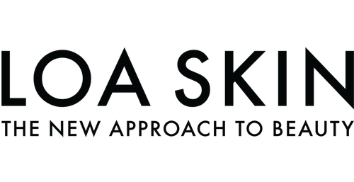 LOA Skin logo with the tagline "The New Approach to Beauty"