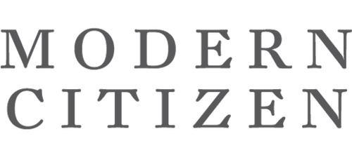 Logo with the text 'MODERN CITIZEN' in black, stylized font.