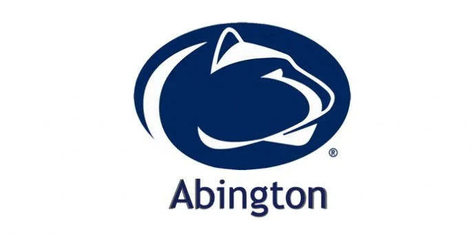 Logo of Abington featuring a stylized cat head silhouette in blue.