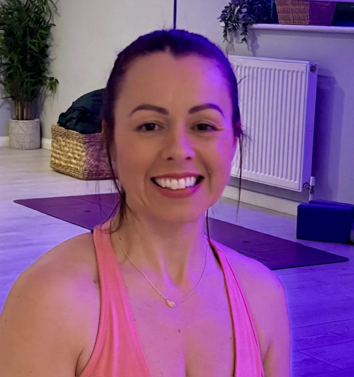Picture of Rachael, one of the instructors at Hamiltons who is a 200-hour accredited yoga teacher specialising in Vinyasa yoga. Her classes focus on connecting movement with breath, building strength and improving flexibility.