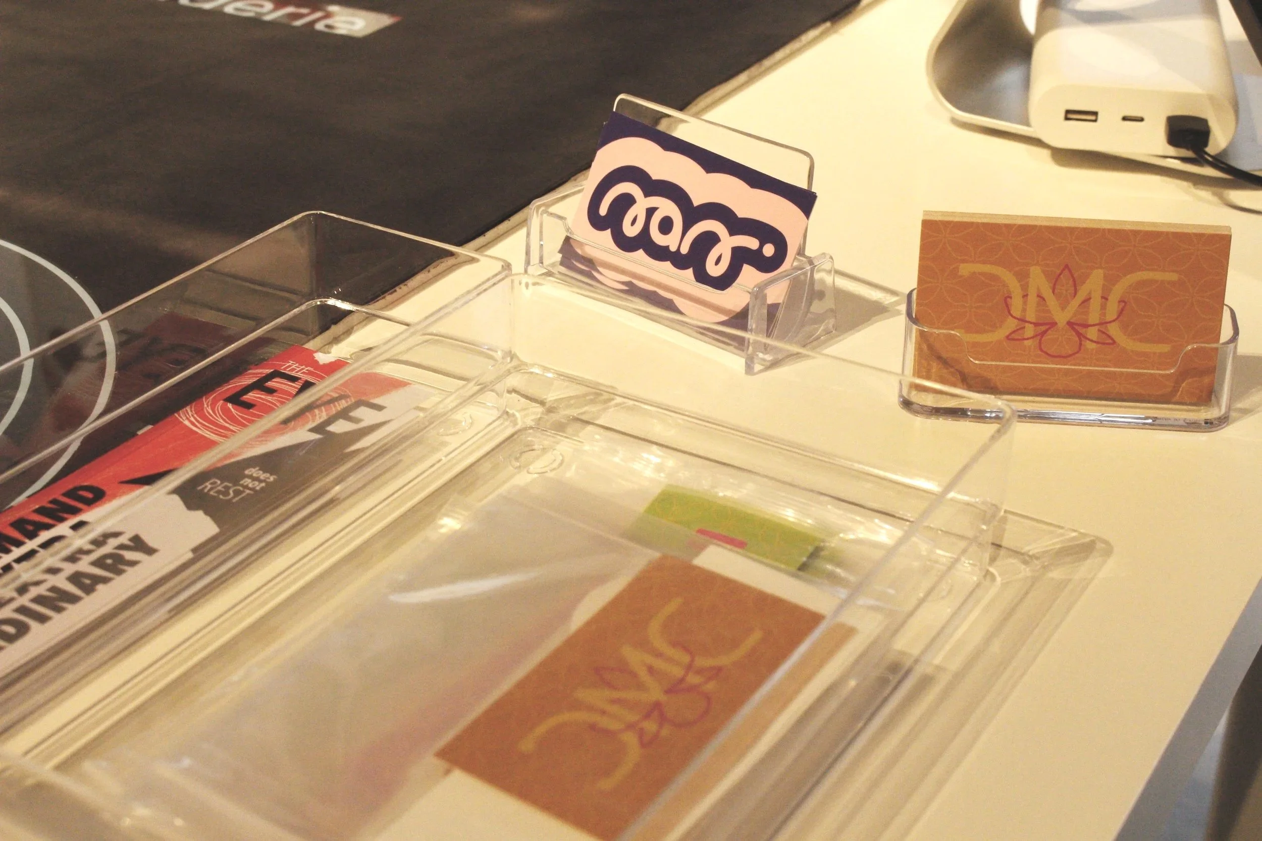 the takeaway and business cards
