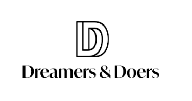 Logo with a stylized letter D and the text 'Dreamers & Doers'