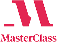 MasterClass logo with a stylized 'W' in red.