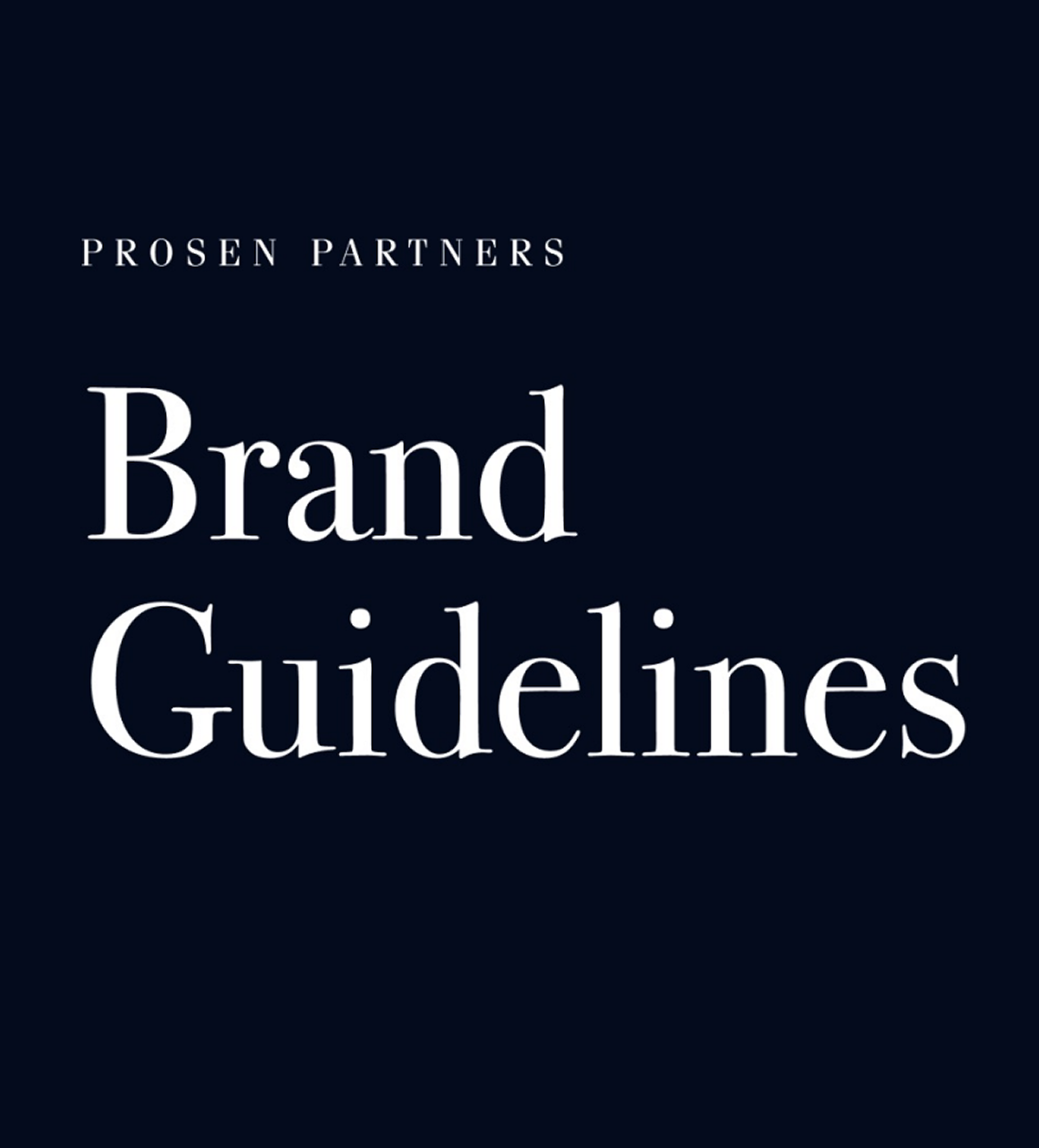 Prosen Partners Brand Book