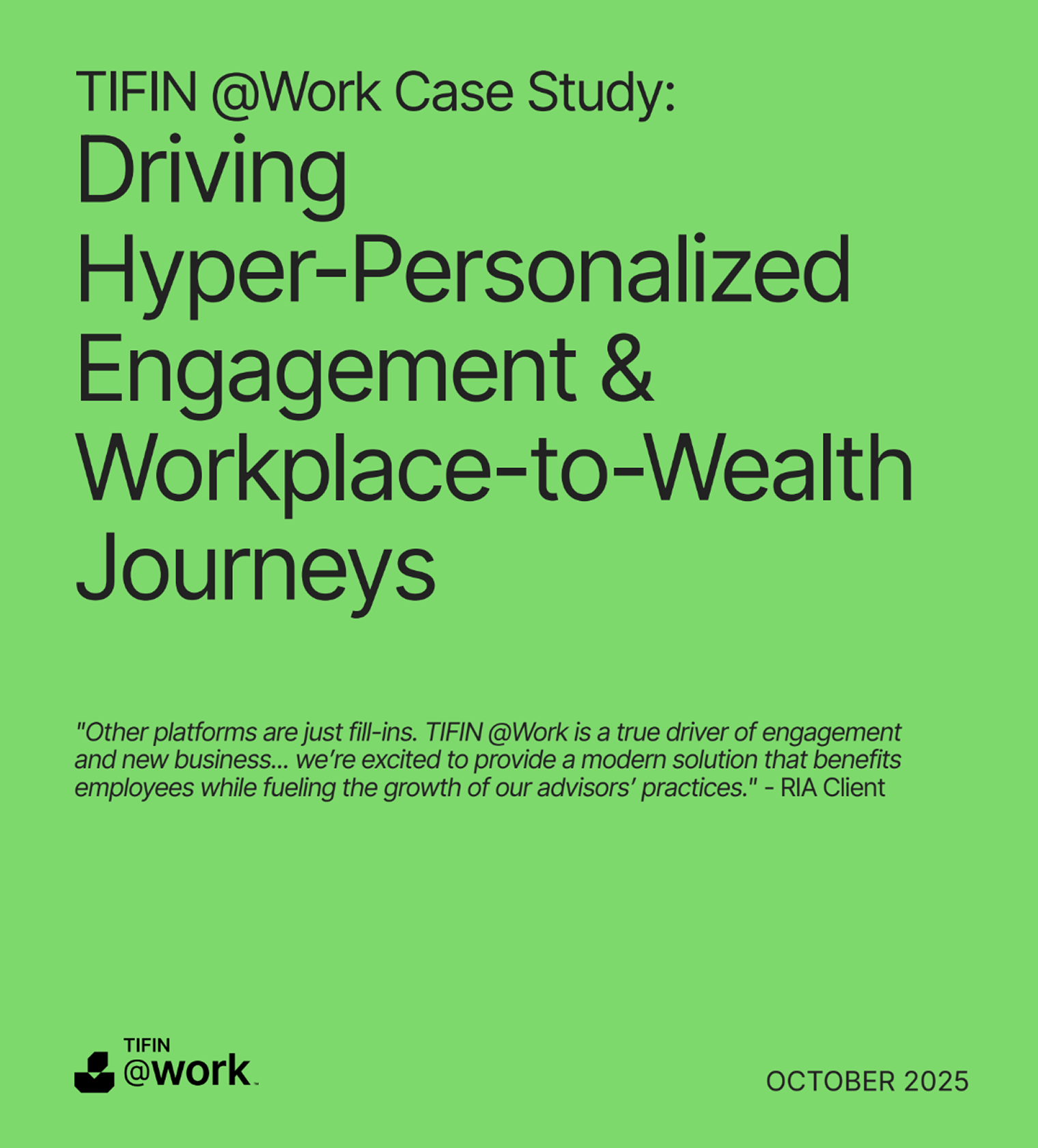 TIFIN @Work Case Study