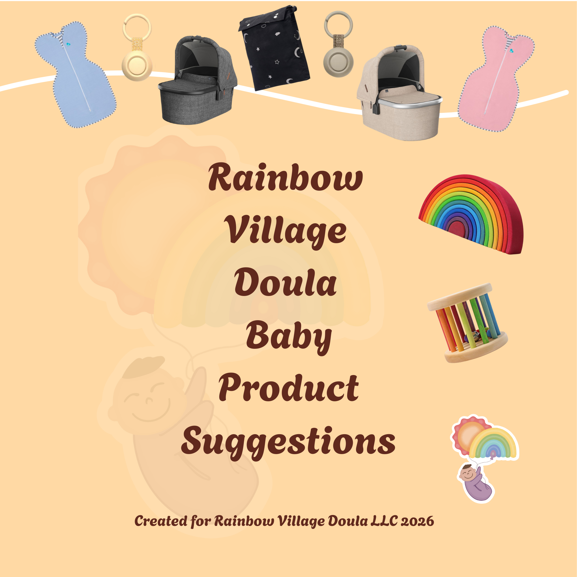 Rainbow Village Doula Baby Product Suggestions